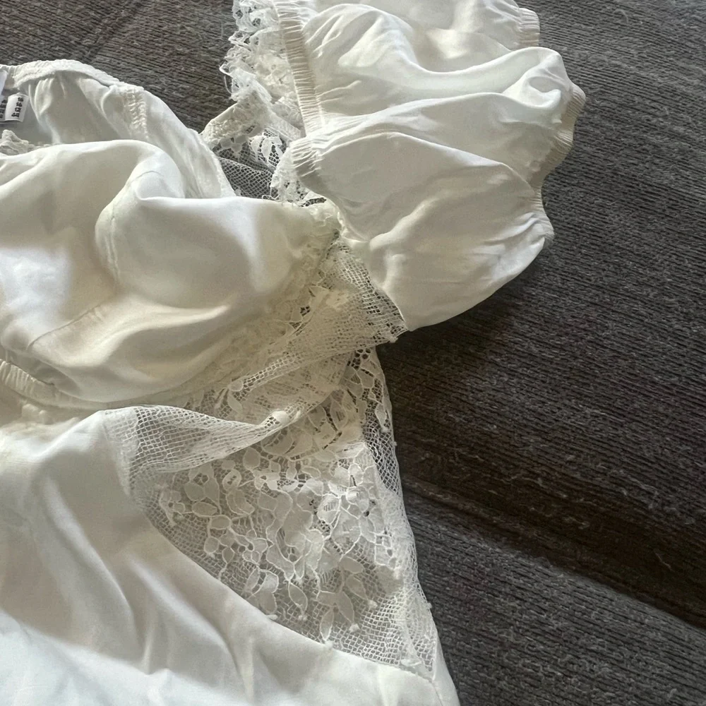Princess Polly White Off-Shoulder Corset Crop Top - Picture 4 of 4